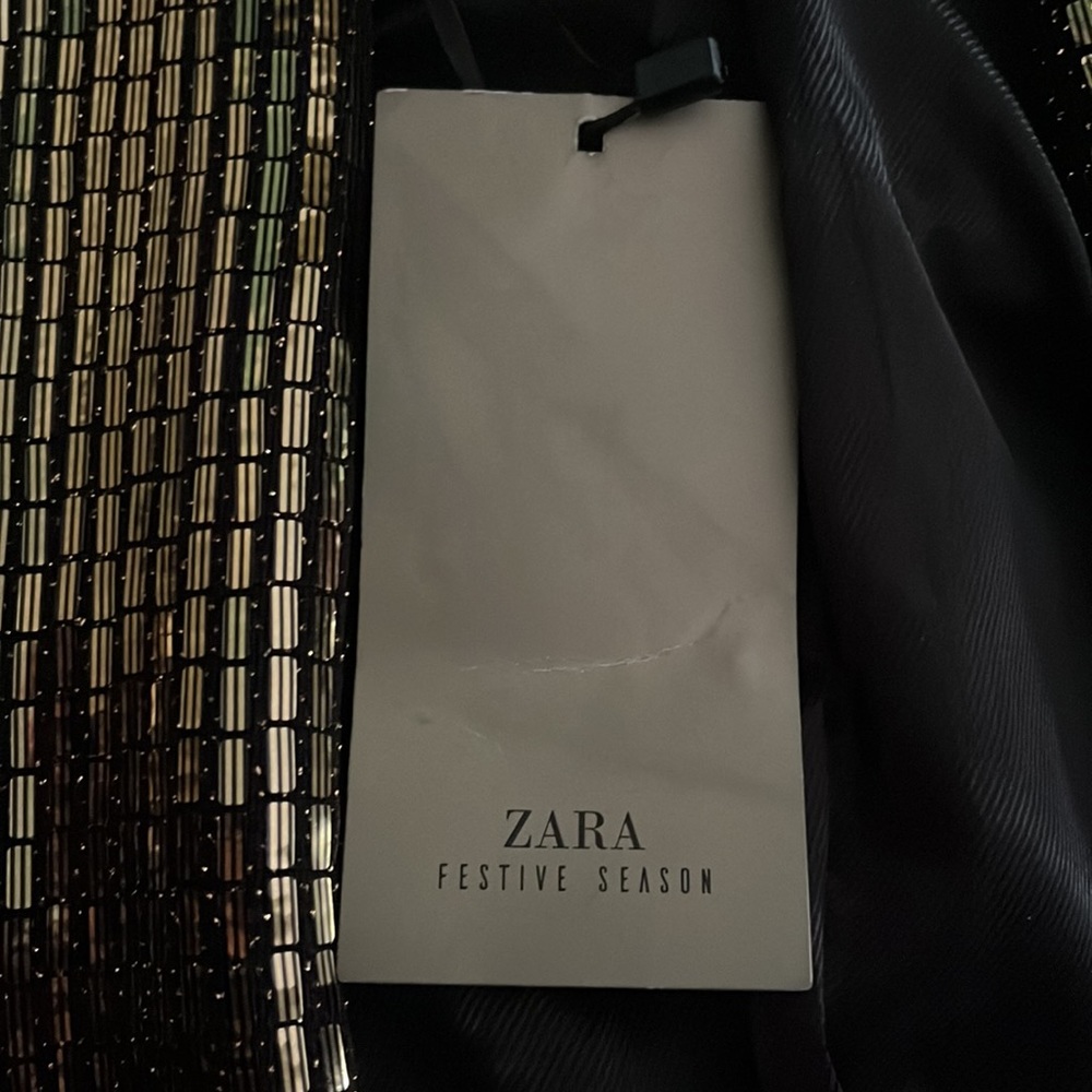 Zara Gold Blazer women’s - Picture 3 of 5